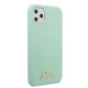 Guess Silicone Vintage Gold Logo dėklas iPhone 11 Pro, žalias