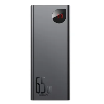 Išorinė baterija Baseus Adaman 20000mAh 65W, juoda (PPIMDA-D01)