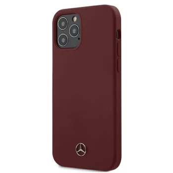 Dėklas Mercedes Silicone Line skirtas iPhone 12 / 12 Pro, Raudonas