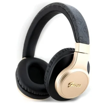 Guess GUBH604GEMK 4G Script Wireless Bluetooth On-Ear Headphones, Black