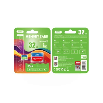 XO 32GB microSDHC Class 10 Memory Card with Adapter, Green