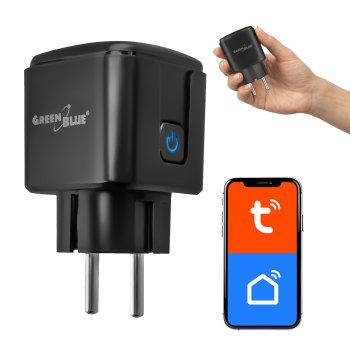 Greenblue Smart WiFi Plug, 16A/3840W, Black