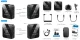 Belaidis dvigubas prisegamas mikrofonas, OTG USB Type-C ir Lightning