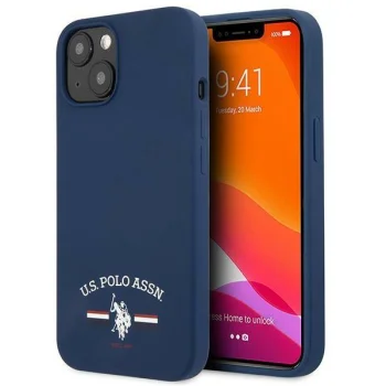 Apple iPhone 13 mini 5.4'' US Polo Silicone Collection Case Cover (USHCP13SSFGV), Navy