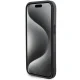 Ferrari dėklas iPhone 15 telefonui su Grip Stand Metal Logo, juodas