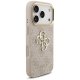 Guess 4G Classic Logo Big Strap Metal Buttons dėklas iPhone 17 Pro, rožinis
