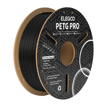3D spausdintuvo plastikas ELEGOO PETG Pro 1.75 mm 1 kg, juodas