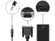 VGA į HDMI adapteris su 3,5 mm garso jungtimi ir USB, Full HD, juodas