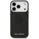 Karl Lagerfeld Initial & Metal Logo MagSafe Phone Case Cover iPhone 17 Pro Max - Black