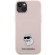 Karl Lagerfeld dėklas, skirtas iPhone 15 Plus, rožinis