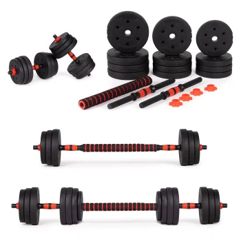 Reguliuojamų hantelių ir štangos rinkinys Movepro GB-SX, 20 kg (2 x 10 kg)