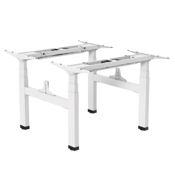 Ergo Office ER-404W Dvigubas elektra reguliuojamas stalo rėmas, baltas
