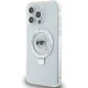 Karl Lagerfeld dėklas iPhone 15 Pro Max su Ring Stand ir MagSafe, baltas