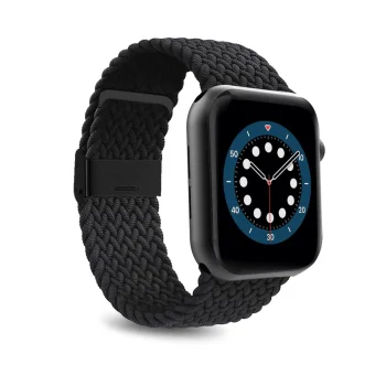 Puro Loop nailoninis dirželis Apple Watch 42 / 44 / 45 / 49 mm, juodas