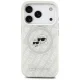 Karl Lagerfeld IML Glitter Karl&Choupette Heads Logo MagSafe Phone Case Cover iPhone 17 Pro - Gray