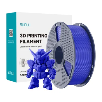 Sunlu PLA+ 2.0 3D spausdintuvo plastikas 1.75 mm, mėlynas (PLA+ 2.0 KB)