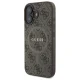 Guess 4G Ring Classic Logo MagSafe dėklas, skirtas iPhone 16, rudas