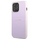 Guess Saffiano Hot Stamp & Metal Logo dėklas, skirtas iPhone 13 Pro / 13 6.1\", violetinis