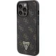 Guess iPhone 14 Pro Case 4G Triangle Metal Logo, Black