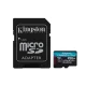Atminties kortelė Kingston Canvas Go Plus 256GB MicroSDXC, 200MB/s su adapteriu