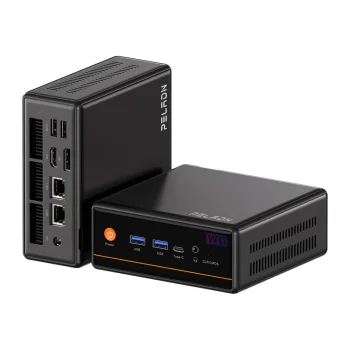 Mini kompiuteris Peladn WO4 5600H 16+512GB Juodas