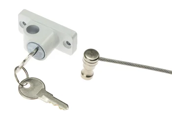Window Safety Lock Cable Restrictor with Key, 19 cm