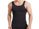 Men\'s slimming slim-fit undershirt black