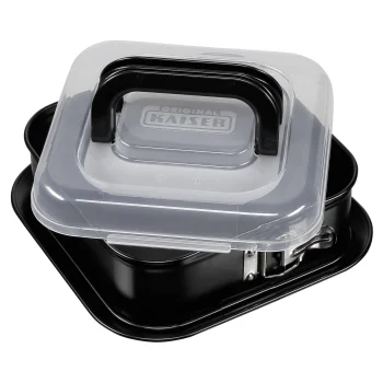 Kaiser Inspiration Square Springform Pan with Cover 24x24cm Black