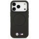 BMW dėklas iPhone 17 Pro telefonui M FW Metal Logo MagSafe, juodas