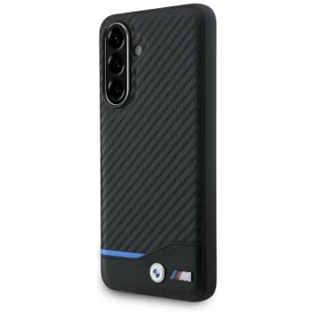 BMW dėklas Samsung Galaxy A56 telefonui M Carbon, juodas