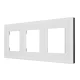 Trigubas stiklinis rėmelis Maclean MCE731W, 228 x 86 mm, baltas