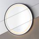 ModernHome Round LED Bathroom Mirror, 80 cm, 3 Light Colors, Anti-Fog