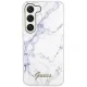 Guess Marble dėklas Samsung Galaxy S23+ baltas