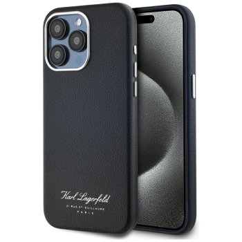 Karl Lagerfeld Hotel RSG dėklas, skirtas iPhone 15 Pro, juodas