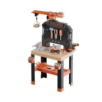 Smoby Black & Decker žaislinis darbastalis su kranu