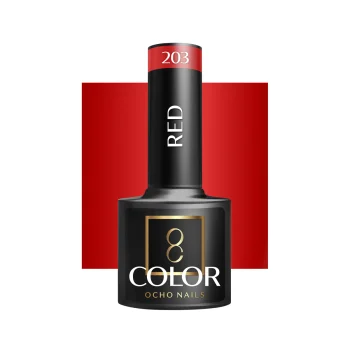 Ocho Nails Hybrid Nail Polish Red 203, 5 g