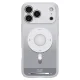 Spigen Ultra Hybrid MagSafe dėklas iPhone 18 Pro / 17 Pro, sidabrinis