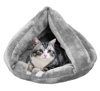 Pet Bed Sofa Mattress Mat Cushion Nest Sleeping Place for Cat Dog - 33x35x45cm, Gray