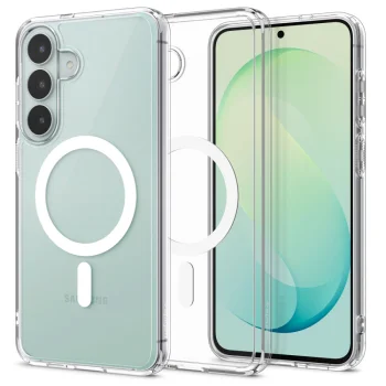 Spigen Ultra Hybrid Mag dėklas telefonui Samsung Galaxy S26 FE su MagSafe, baltas