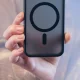 3mk Smoke MagCase dėklas telefonui Samsung Galaxy A37, pilkas pusiau skaidrus
