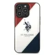 Apple iPhone 14 Pro 6.1\'\' US Polo Tricolor Embossed Case Cover (USHCP14LPSO3), White