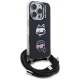 Karl Lagerfeld IML Crossbody dėklas, skirtas iPhone 16 Pro Max, juodas