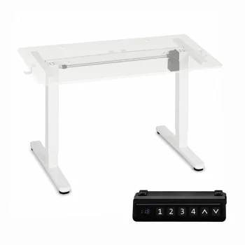 ModernHome elektrinis reguliuojamo aukščio stalo rėmas 72-118 cm, baltas