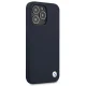 BMW Silicone Signature dėklas, skirtas iPhone 13 Pro Max, tamsiai mėlynas