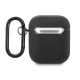 AMG Leather Big Logo odinis dėklas AirPods 1 / 2, juodas