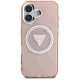 Guess IML Metal Glitter 4G MagSafe dėklas telefonui iPhone 16, rožinis