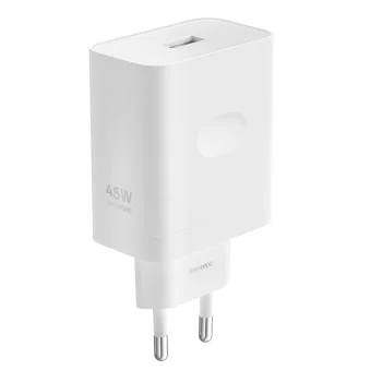 Sieninis įkroviklis Oppo VCB4JBEH, USB-A, 45W, SUPERVOOC, baltas