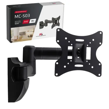 Maclean MC-503A B TV ir monitoriaus sieninis laikiklis 13-42", 30 kg, juodas