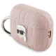Karl Lagerfeld dėklas, skirtas AirPods Pro 2, Monogram Karl Head, rožinis