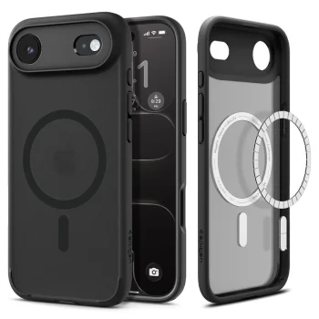 Spigen Ultra Hybrid Mag dėklas iPhone 17 / 17 Air su MagSafe, juodas
